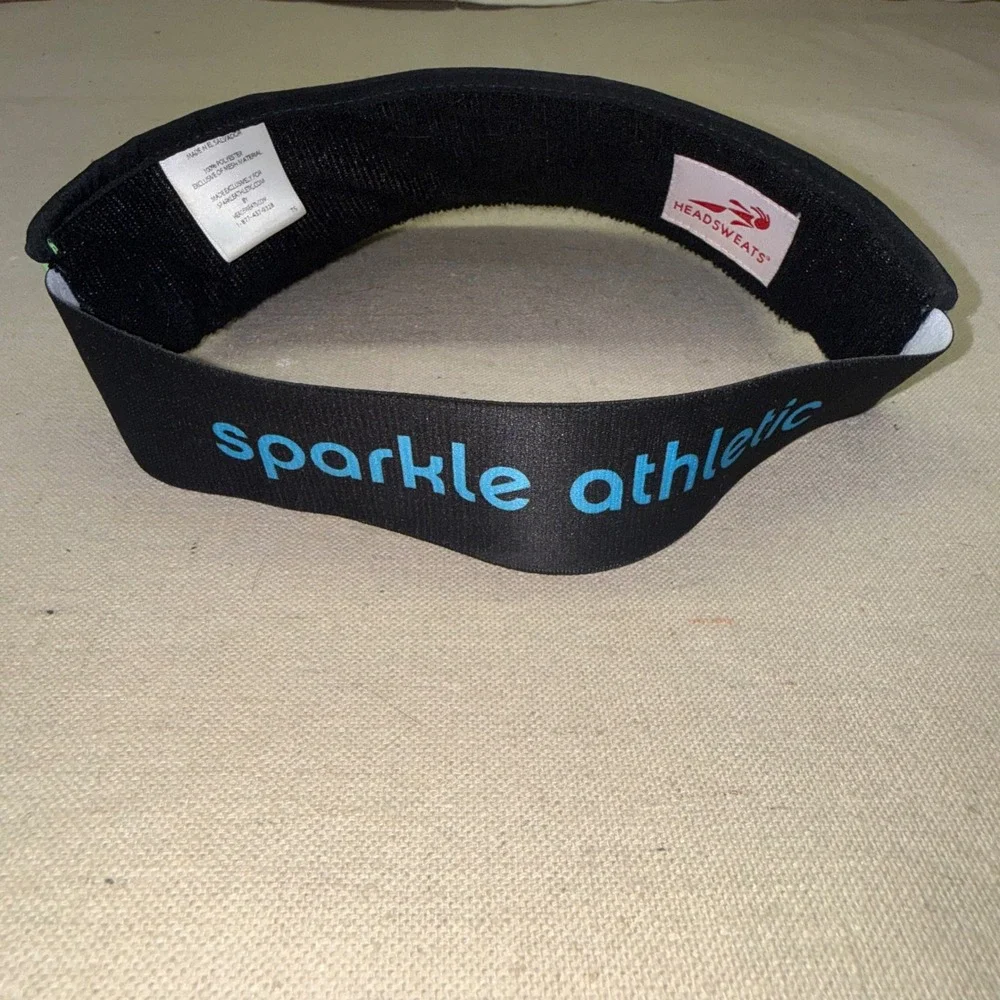 Headsweats Sparkle Athletic Colorblock Running Visor Pink Orange Yellow Blue
